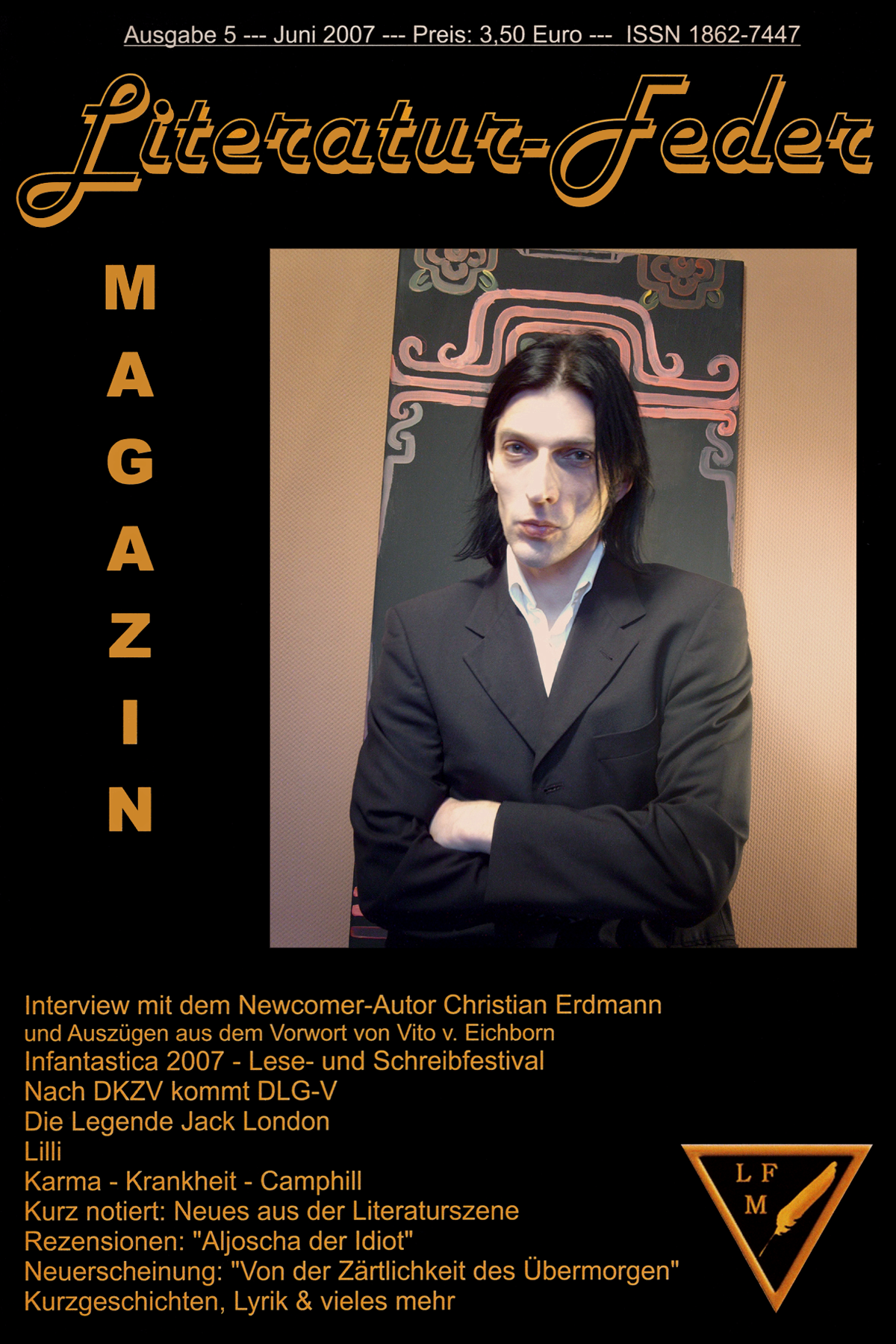 Interview mit Christian Erdmann im Literatur-Feder Magazin.