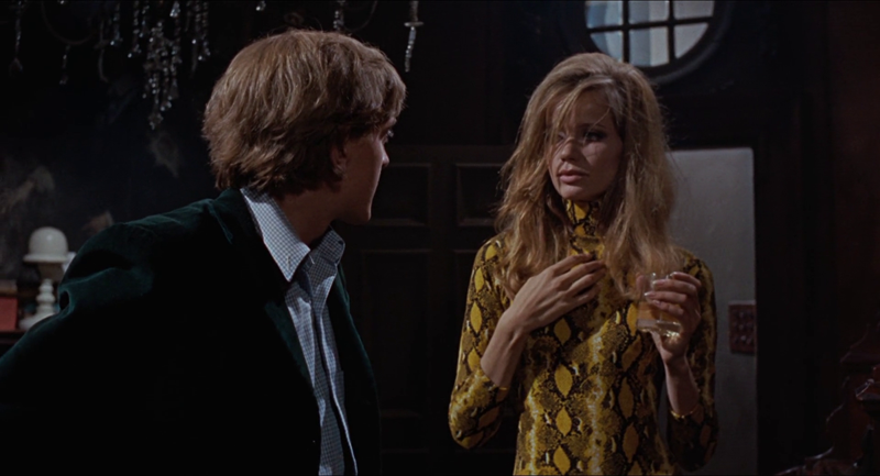 David Hemmings, Veruschka von Lehndorff in "Blow-Up", 1966, Regie Michelangelo Antonioni.