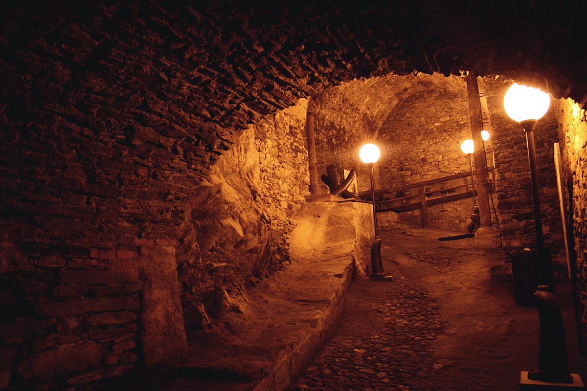 Cesky Krumlov. Krumau. Wenzelskeller.