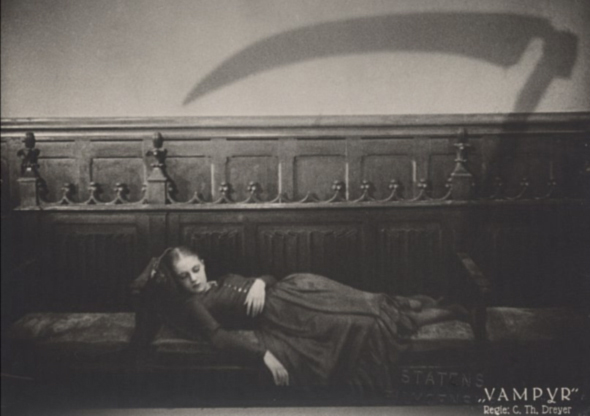 "Vampyr", Regie Carl Theodor Dreyer, die Darstellerin Rena Mandel.