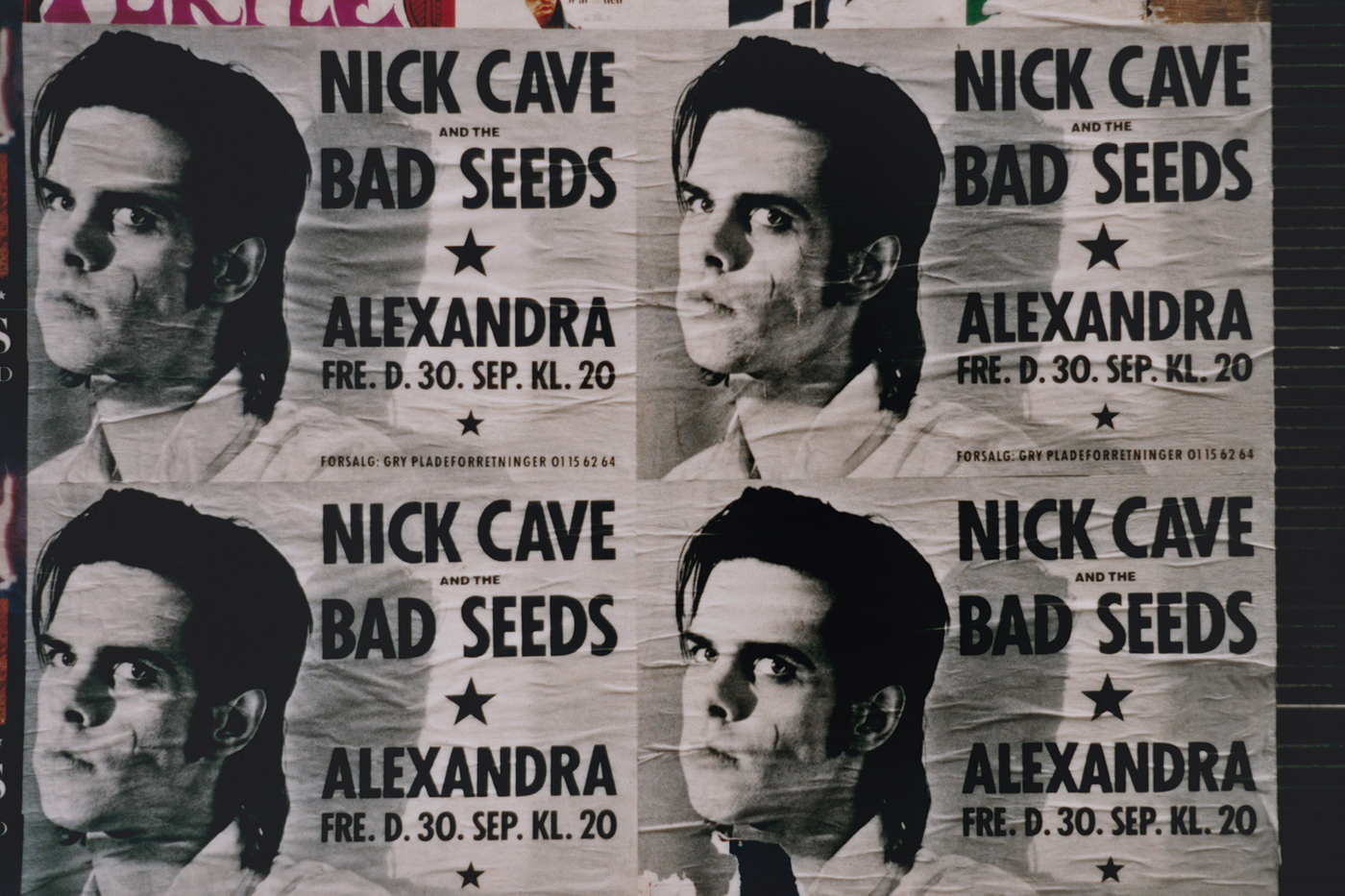 Christian Erdmann, Bilderbuch: Dänemark. Bild: Nick Cave & The Bad Seeds Konzert-Poster, Kopenhagen.