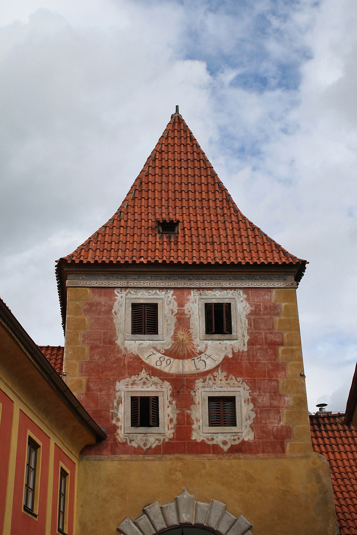 Cesky Krumlov. Krumau. Budweiser Tor.