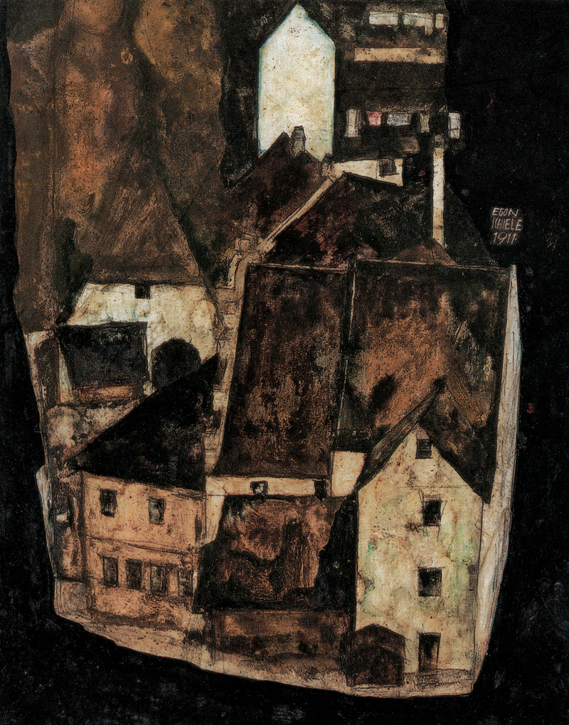 Cesky Krumlov. Krumau. Egon Schiele, Tote Stadt III.