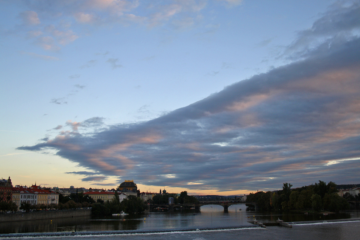 Prag. Blick von der Karlsbrücke.