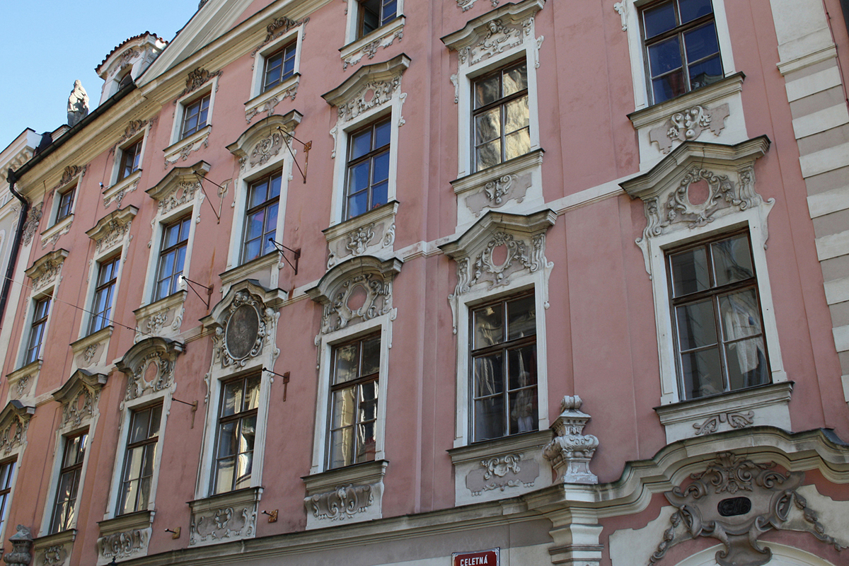 Prag. Sixthaus in der Zeltnergasse 2 (Celetná 2), Franz Kafka.