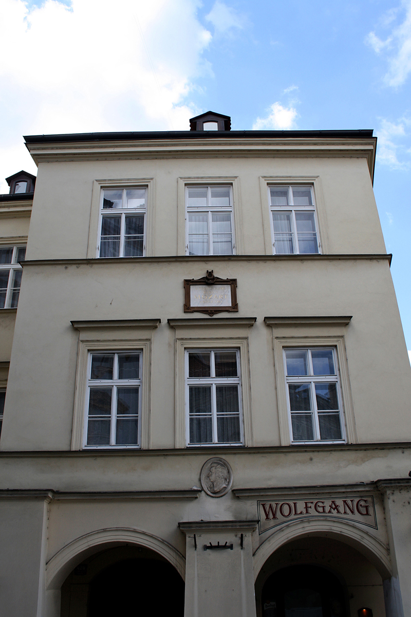Prag. Haus am Kohlenmarkt, in dem Wolfgang Amadeus Mozart wohnte.