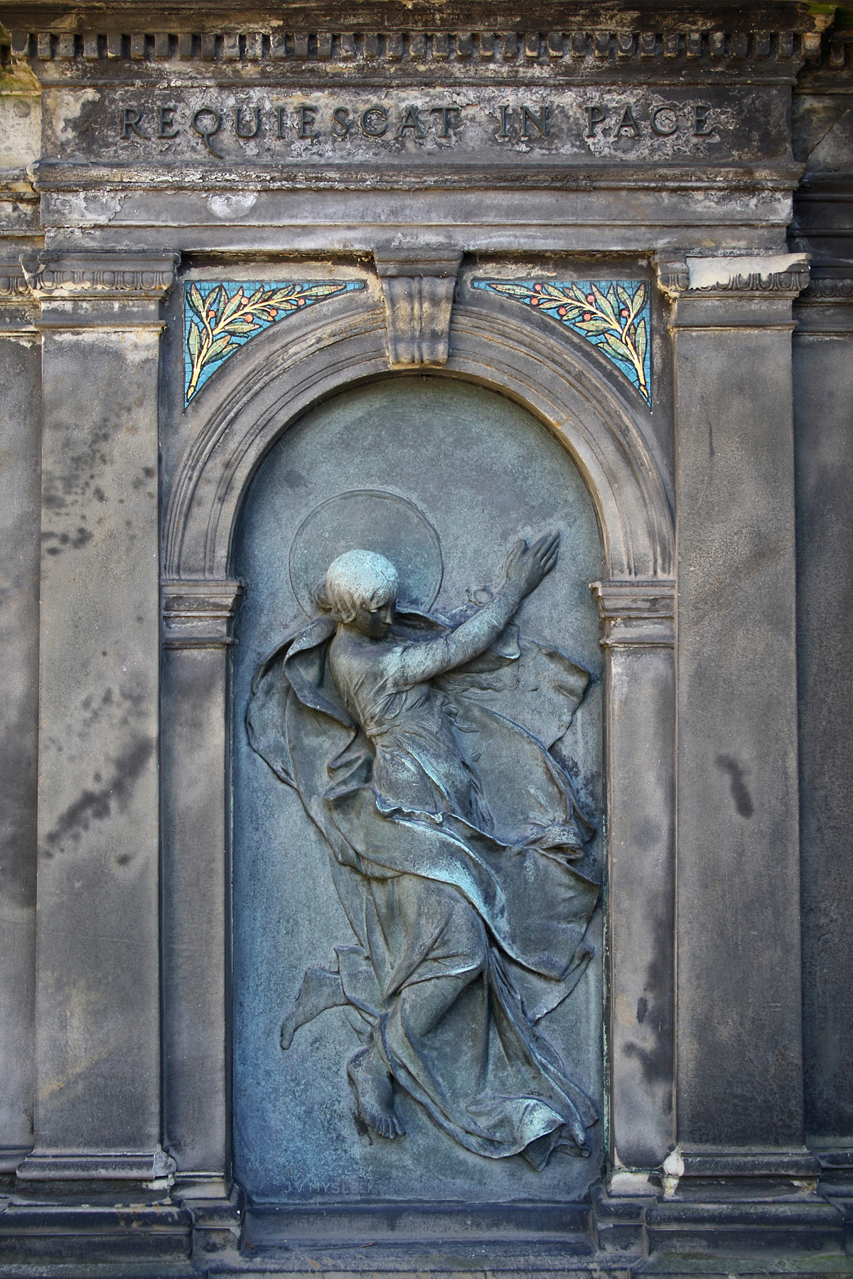 Prag. Vyšehrad. Friedhof. Cemetery.
