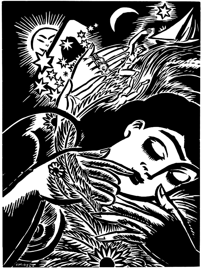 Die Abwehrkette geht im Traum vom Platz. Ein Briefwechsel, Teil 2. Bild von Frans Masereel.