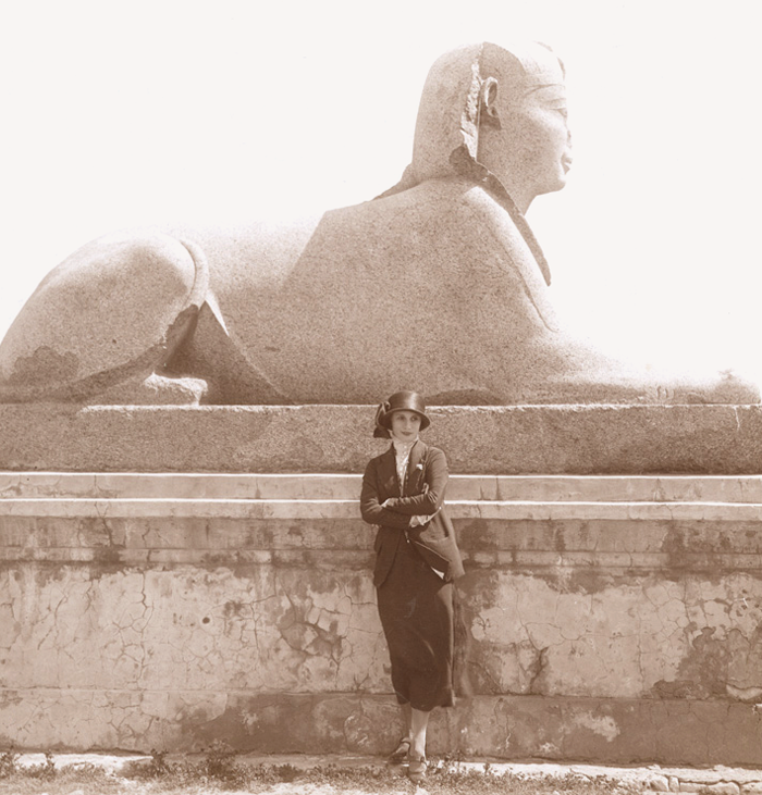 Anna Pavlova in Ägypten.