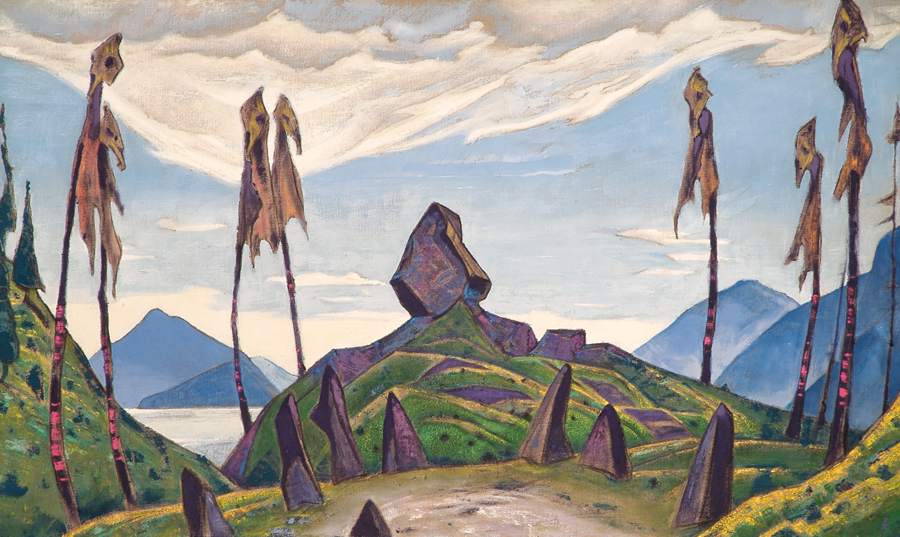Christian Erdmann, Der heilige Raum. Text 004 der "Philosophie des Horrors". Bild: Nicholas Roerich, Set Design für das Ballett "Le Sacre du Printemps" von Igor Strawinsky und Vaslav Nijinsky, 1913.