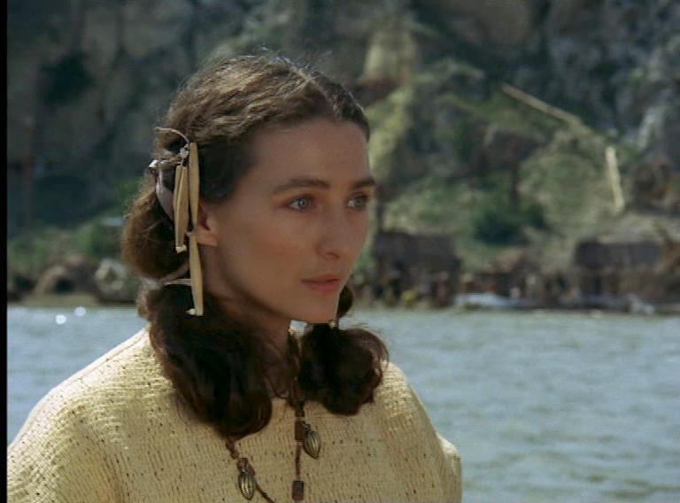 Christine Kaufmann als Labiskwee in "Lockruf des Goldes", Fernsehfilm in 4 Teilen von 1975, 4. Teil: "Vierauge". Artikel von Christian Erdmann.