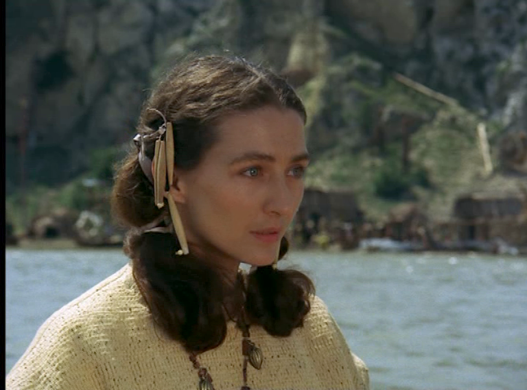 Christine Kaufmann als Labiskwee in "Lockruf des Goldes", Fernsehfilm in 4 Teilen von 1975, 4. Teil: "Vierauge". Artikel von Christian Erdmann.