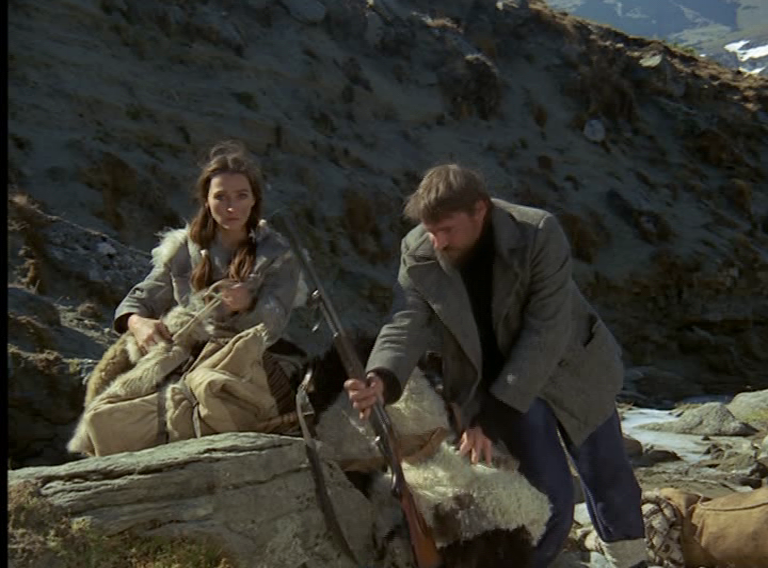 Christine Kaufmann als Labiskwee in "Lockruf des Goldes", Fernsehfilm in 4 Teilen von 1975, 4. Teil: "Vierauge". Artikel von Christian Erdmann.