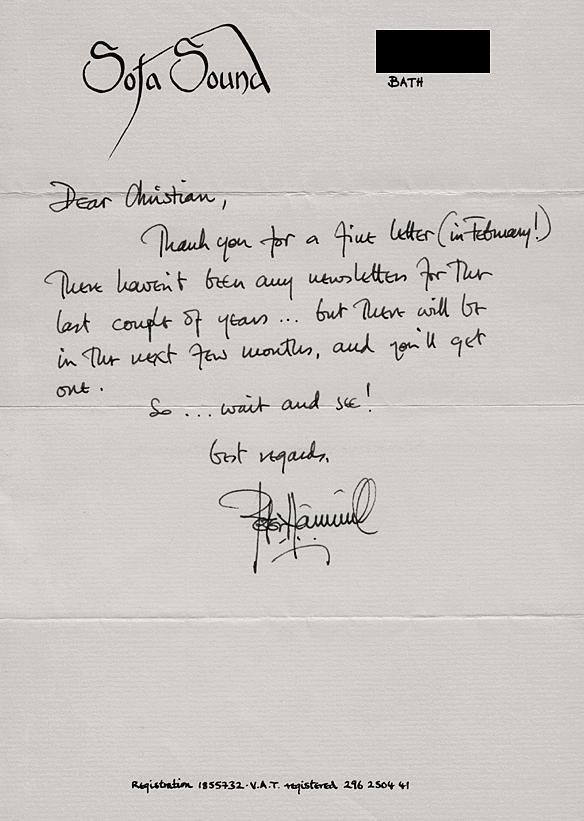 Peter Hammill (3): Keine bessere Zeit. Von Christian Erdmann.