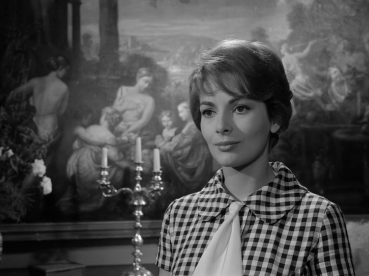 Karin Dor in "Die Bande des Schreckens", 1960.