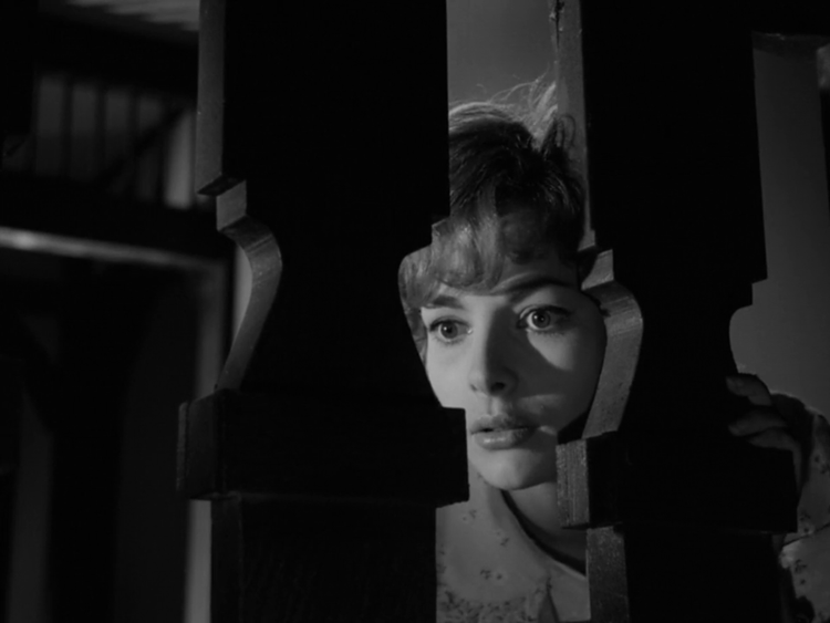 Karin Dor in "Die Bande des Schreckens", 1960.