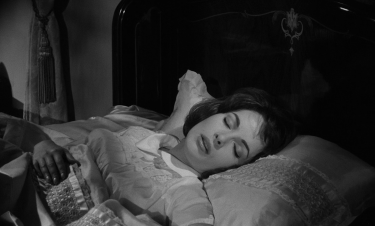 Karin Dor in "Der Würger von Schloss Blackmoor", 1963.