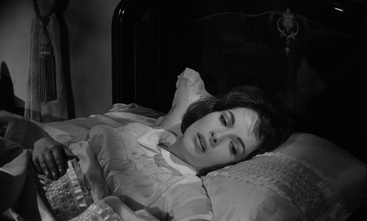 Karin Dor in "Der Würger von Schloss Blackmoor", 1963.
