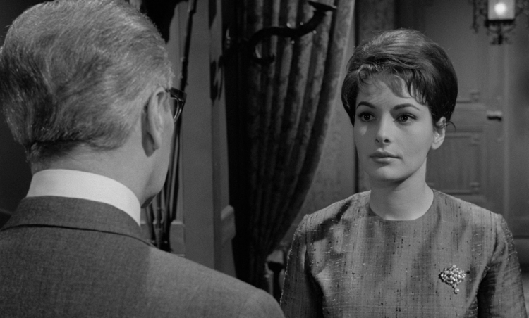 Karin Dor in "Der Würger von Schloss Blackmoor", 1963.