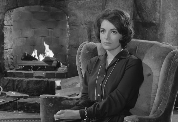 Karin Dor in "Der grüne Bogenschütze", 1961.