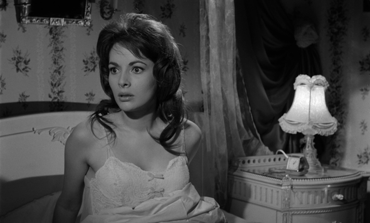 Karin Dor in "Der Fälscher von London", 1961.