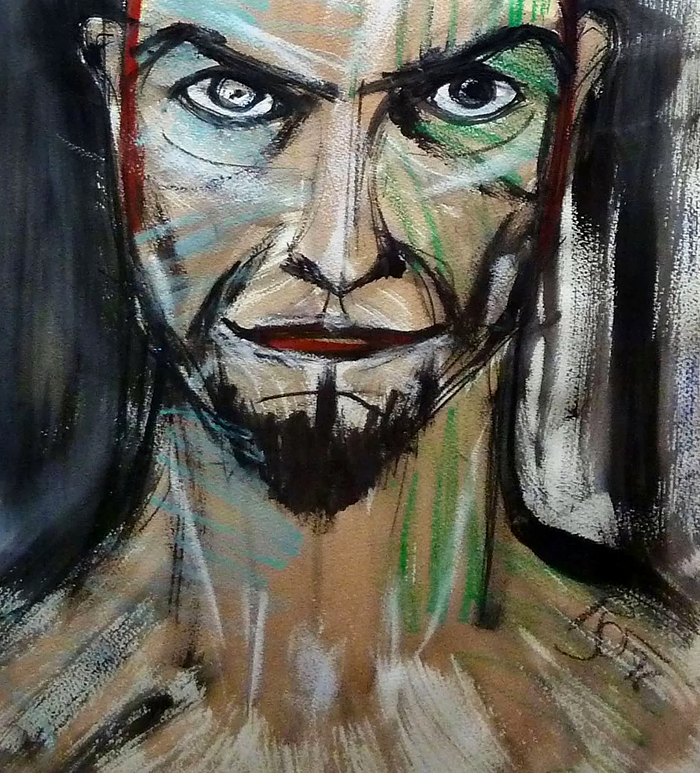 Cut-up under Prometheus. Gespräch mit Christian Erdmann im SPIEGEL ONLINE Forum. Bild: Selbstporträt von David Bowie 1996.