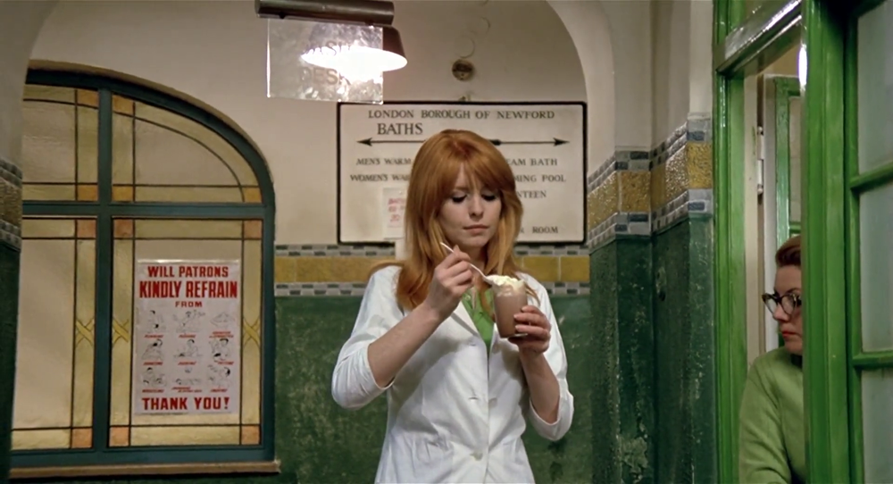 Jane Asher in "Deep End" von Jerzy Skolimowski, 1970.