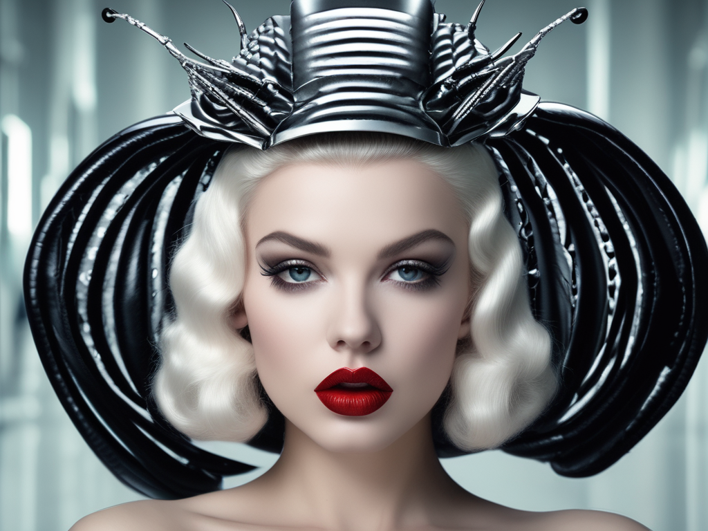 Retro Fashion Magazine 2525 - Vintage Hats. AI Art by Christian Erdmann.