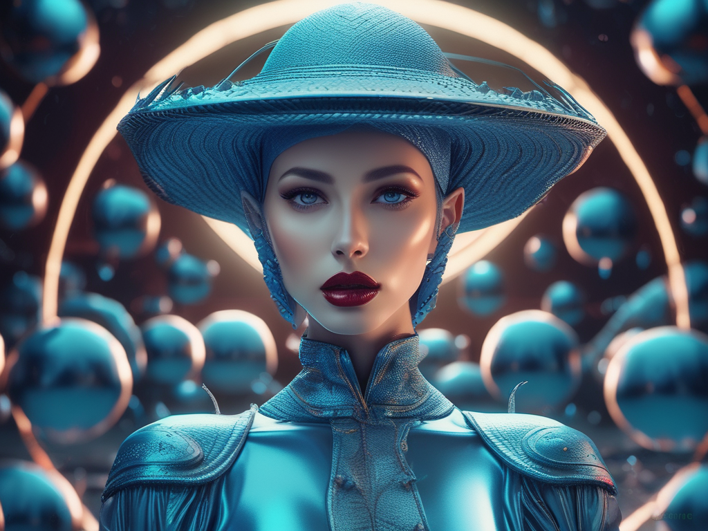 Retro Fashion Magazine 2525 - Vintage Hats. AI Art by Christian Erdmann.