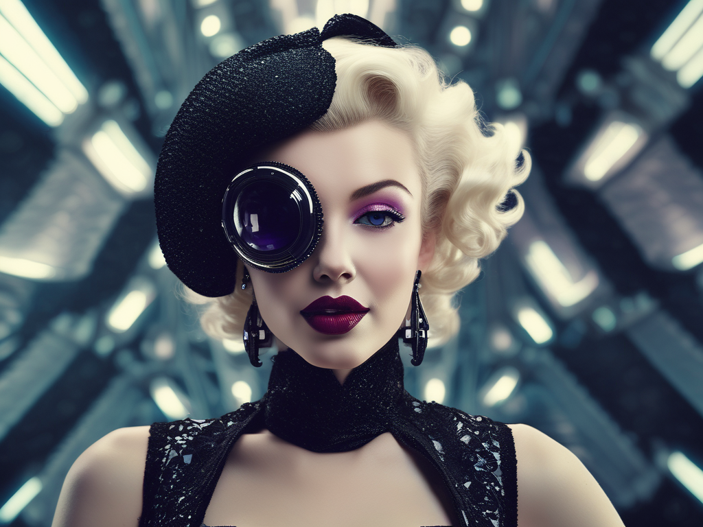 Retro Fashion Magazine 2525 - Vintage Hats. AI Art by Christian Erdmann.