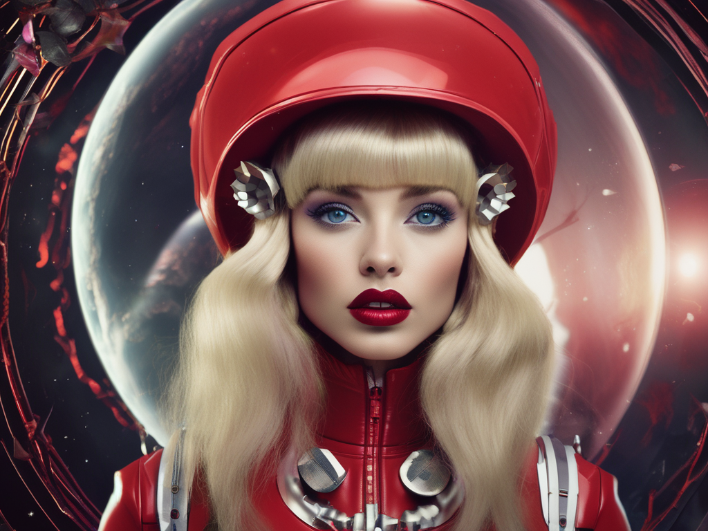 Retro Fashion Magazine 2525 - Vintage Hats. AI Art by Christian Erdmann.