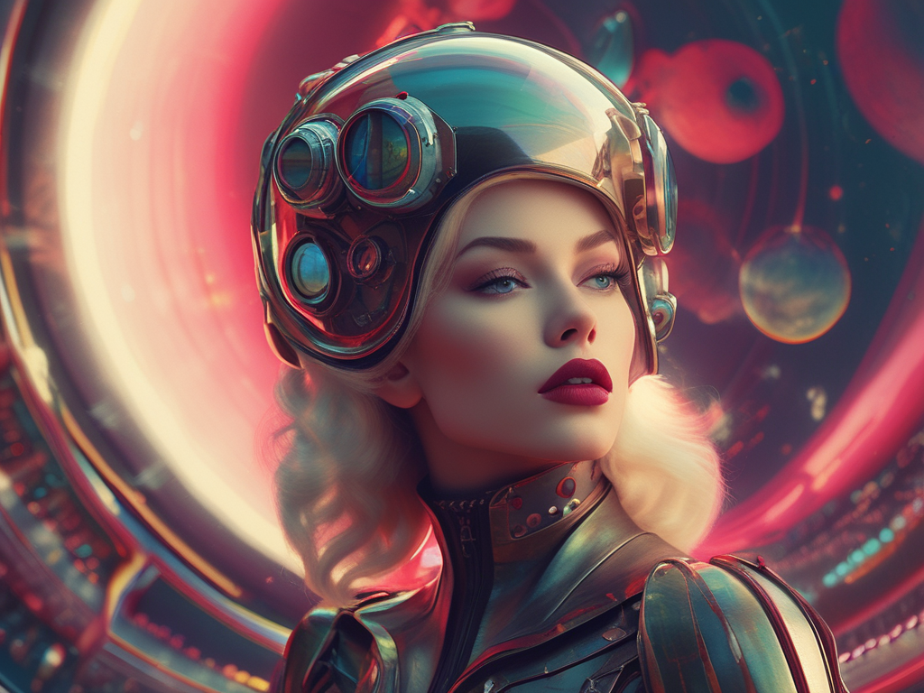 Retro Fashion Magazine 2525 - Vintage Hats. AI Art by Christian Erdmann.