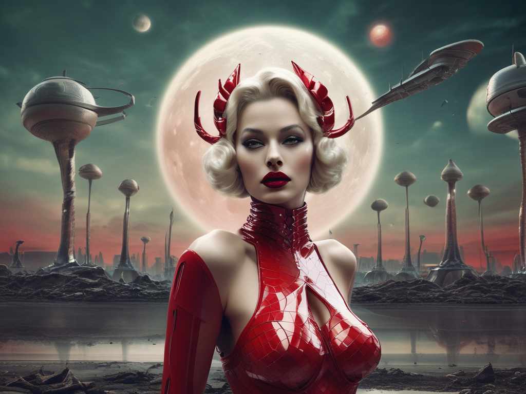 Retro Fashion Magazine 2525 - Vintage Hats. AI Art by Christian Erdmann.