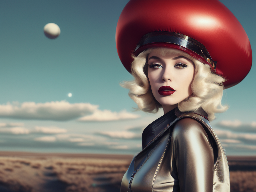 Retro Fashion Magazine 2525 - Vintage Hats. AI Art by Christian Erdmann.