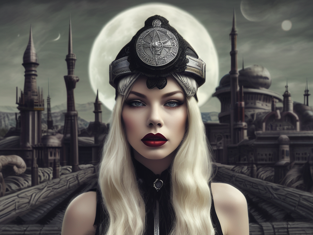 Retro Fashion Magazine 2525 - Vintage Hats. AI Art by Christian Erdmann.