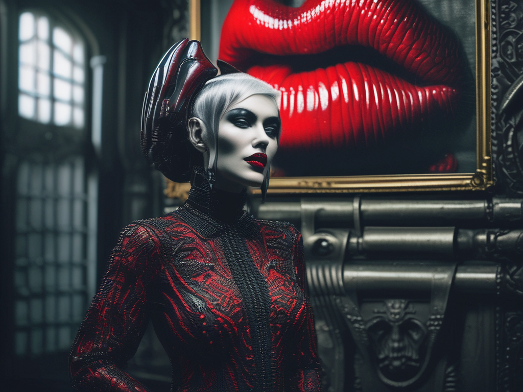 Retro Fashion Magazine 2525 - Vintage Hats. AI Art by Christian Erdmann.