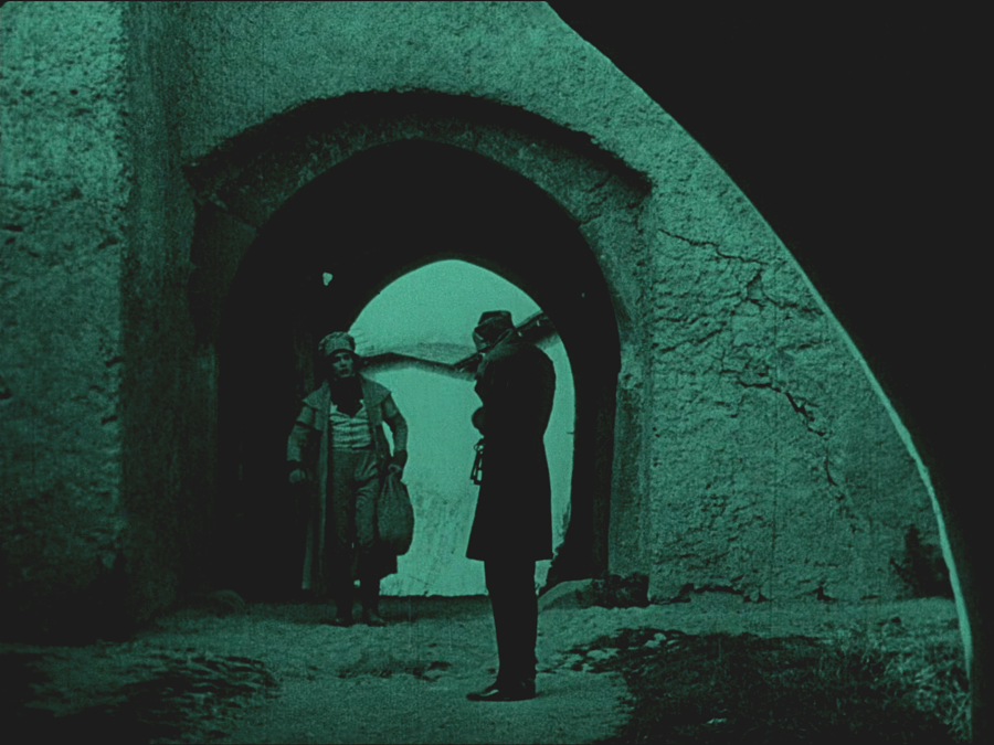 Nosferatu - Eine Symphonie des Grauens, 1922, Regie F. W. Murnau.  Max Schreck als Graf Orlok, Gustav von Wangenheim als Hutter.