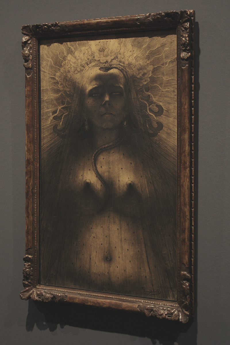 Jean Delville, L'Idole de la Perversité. Foto Christian Erdmann.