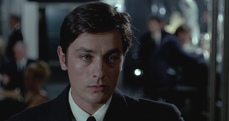 Alain Delon in "Der eiskalte Engel" ("Le Samourai"), 1967, Regie Jean-Pierre Melville.