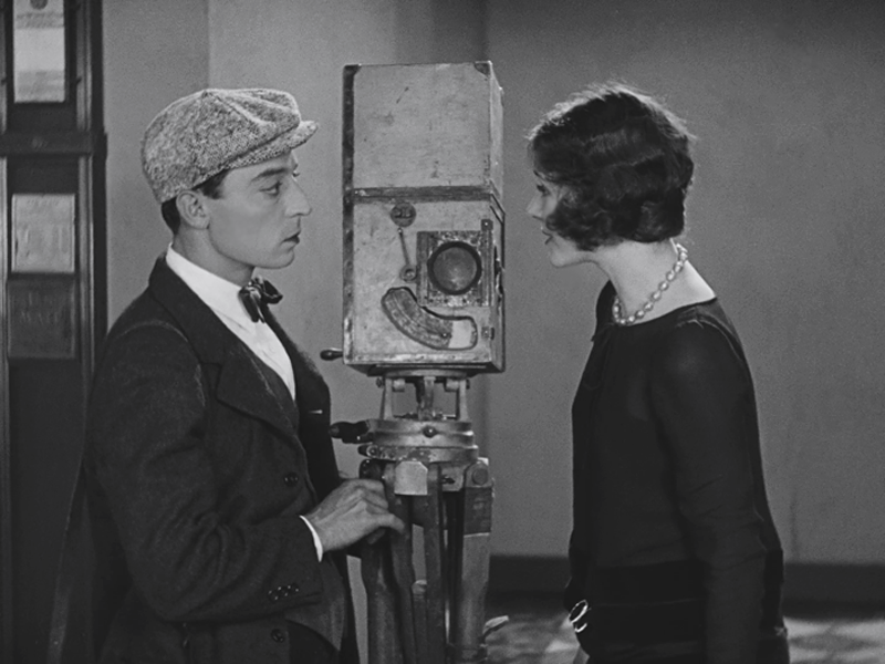 Buster Keaton, Marceline Day in "The Cameraman", 1928, Regie Buster Keaton, Edward Sedgwick.