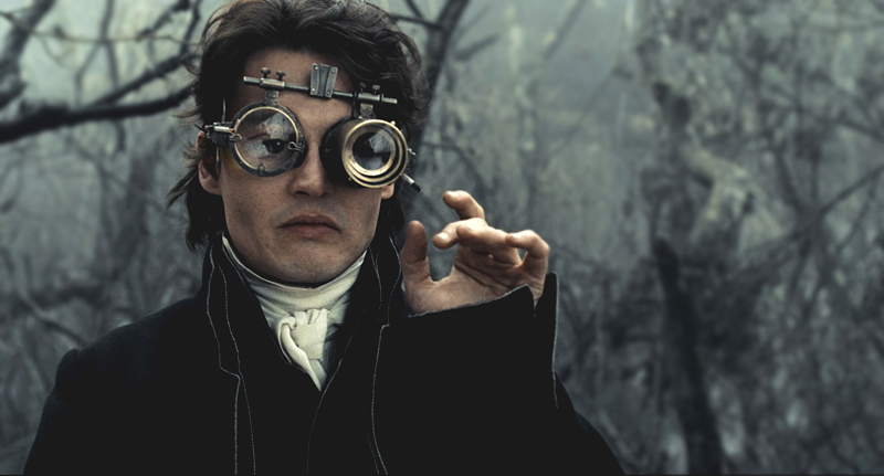Johnny Depp in "Sleepy Hollow", 1999, Regie Tim Burton.