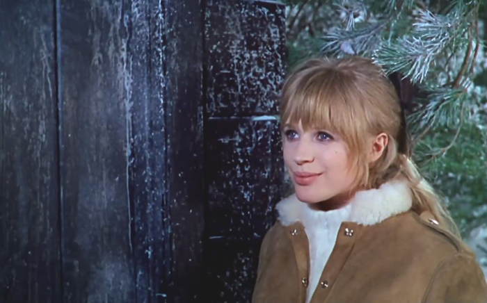 Marianne Faithfull in "The Girl on a Motorcycle"
