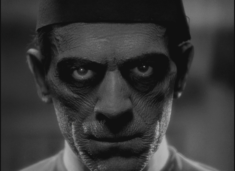 Boris Karloff in "The Mummy", 1932, Regie Karl Freund.