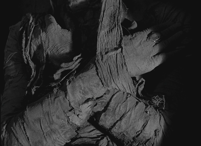 Boris Karloff in "The Mummy", 1932, Regie Karl Freund.