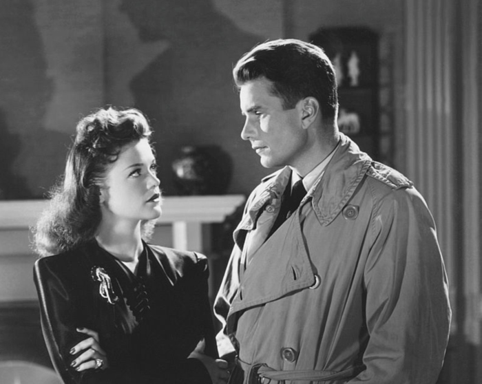 Simone Simon, Kent Smith in "Cat People", 1942.