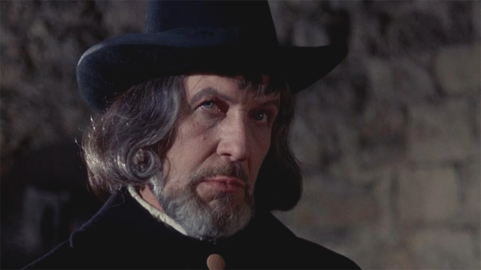 Vincent Price in "Witchfinder General".
