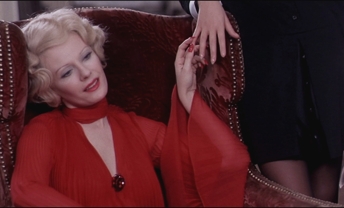 Delphine Seyrig, Andrea Rau in "Blut an den Lippen" ("Daughters of Darkness", "Les lèvres rouges"), 1971, Regie Harry Kümel.