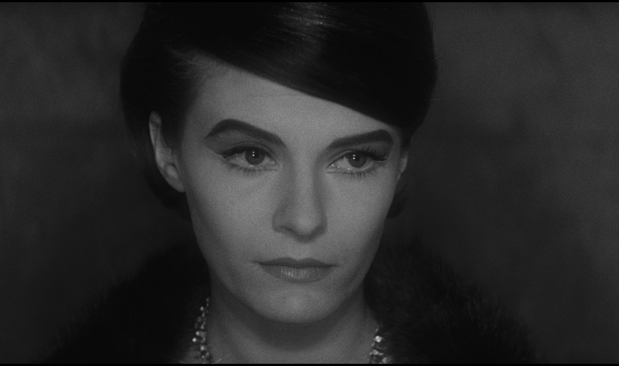 Delphine Seyrig in "Letztes Jahr in Marienbad" von Alain Resnais.