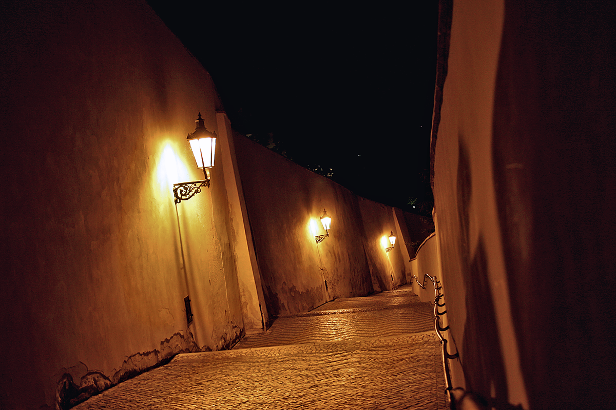 Prag, Schloßstiege, Franz Kafka. Foto von Christian Erdmann.