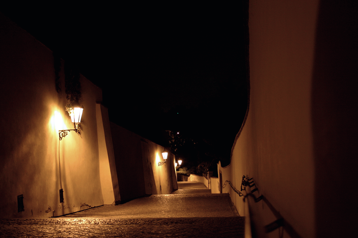 Prag, Schloßstiege, Franz Kafka. Foto von Christian Erdmann.
